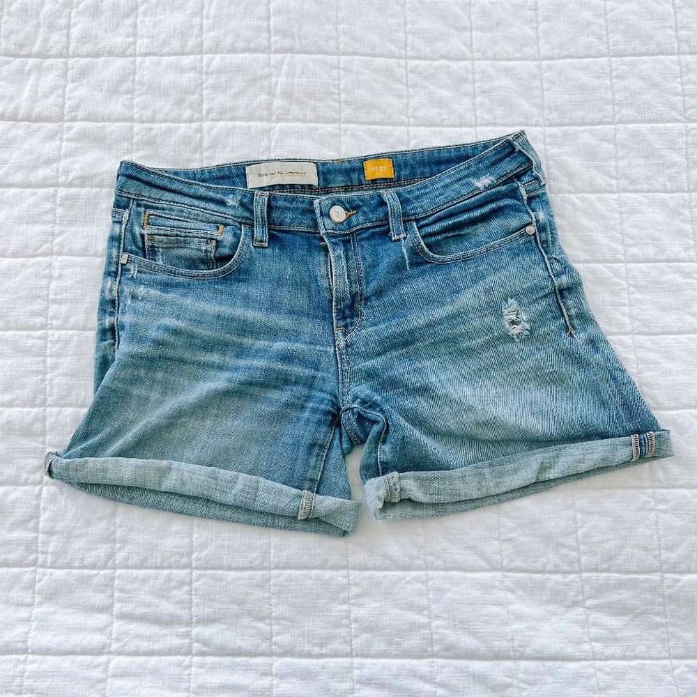 Anthropologie Pilcro and the Letterpress Mid-Rise Denim Shorts